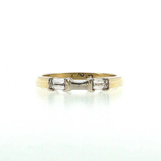 .32 Baguette Diamond Stacking Ring 18k