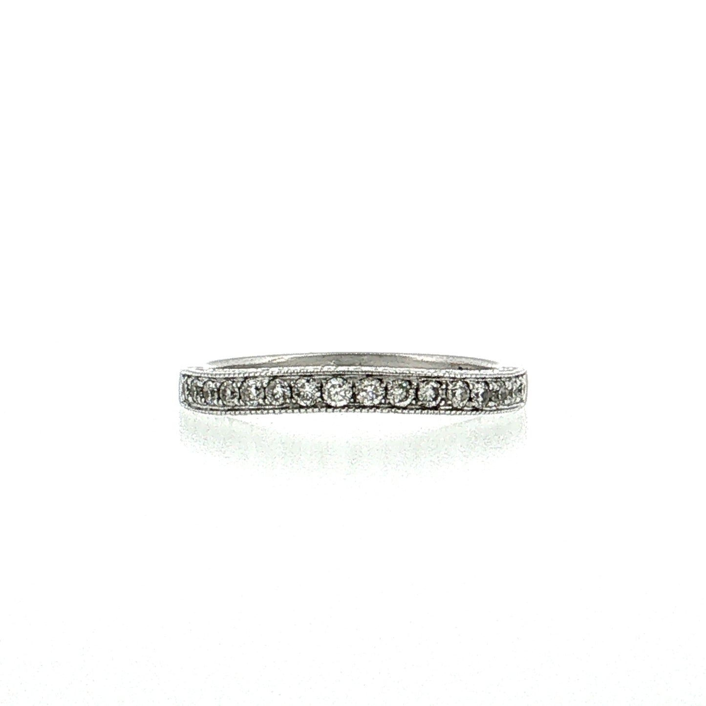 .32 Diamond Contour Wedding Band 14k Yellow Gold