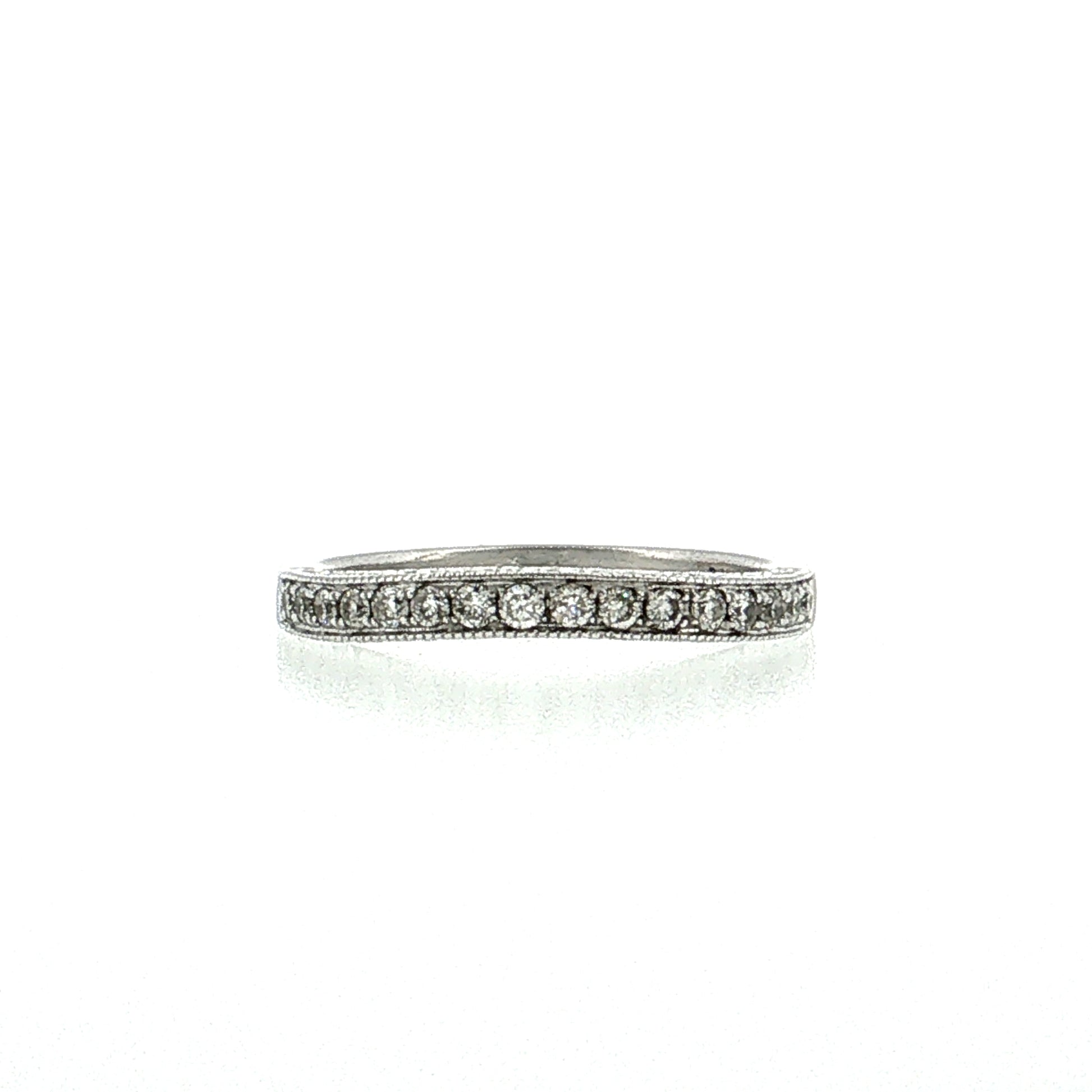 .32 Diamond Contour Wedding Band 14k Yellow Gold