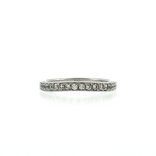.32 Diamond Contour Wedding Band 14k Yellow Gold
