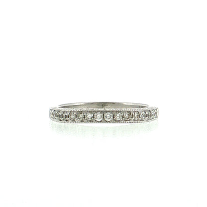 .32 Diamond Stacking Wedding Band 14k White Gold