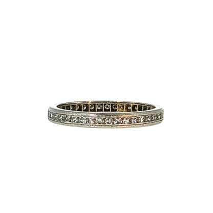 .33 Antique Art Deco Diamond Eternity Band Platinum