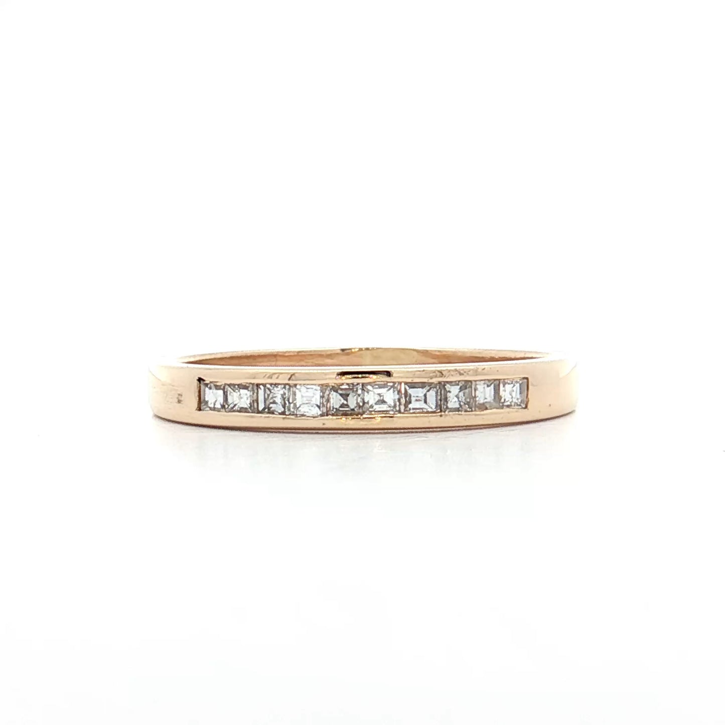 .33 Channel Set Diamond Wedding Band 14k Yellow Gold