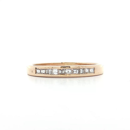 .33 Channel Set Diamond Wedding Band 14k Yellow Gold
