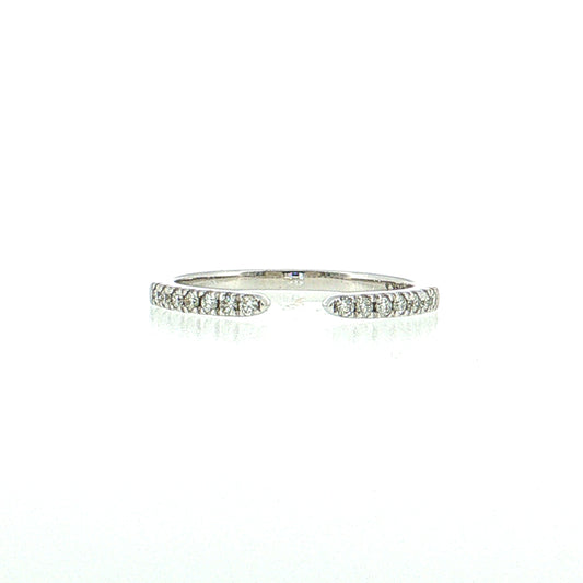 .35 Diamond Stacking Wedding Band 14k White Gold