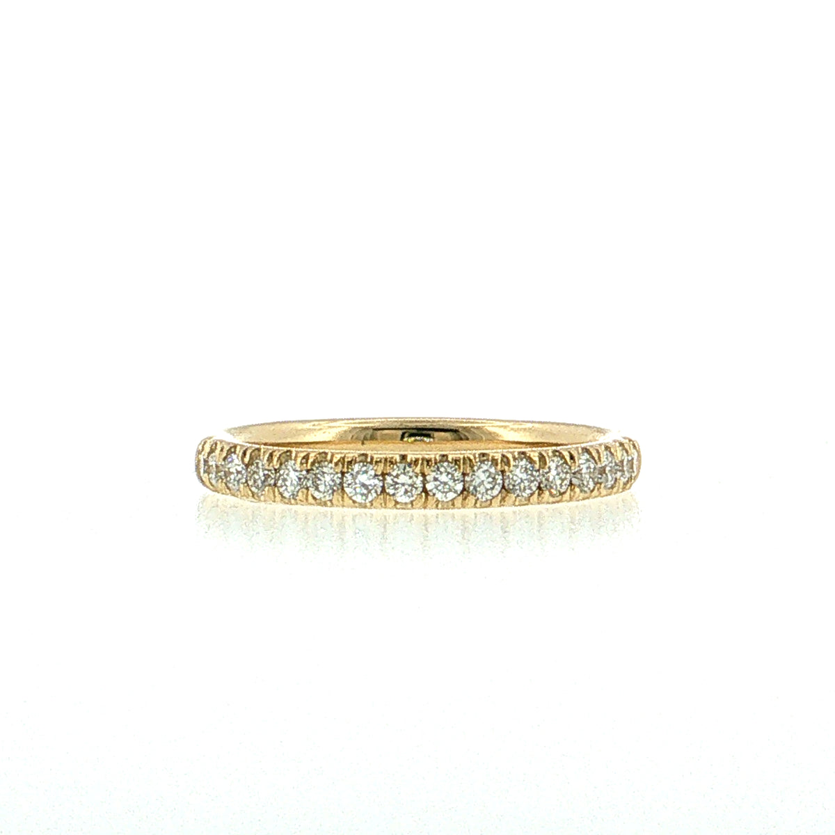 .35 Half-Eternity Diamond Wedding Band 14k Yellow Gold
