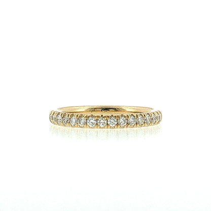 .35 Half-Eternity Diamond Wedding Band 14k Yellow Gold