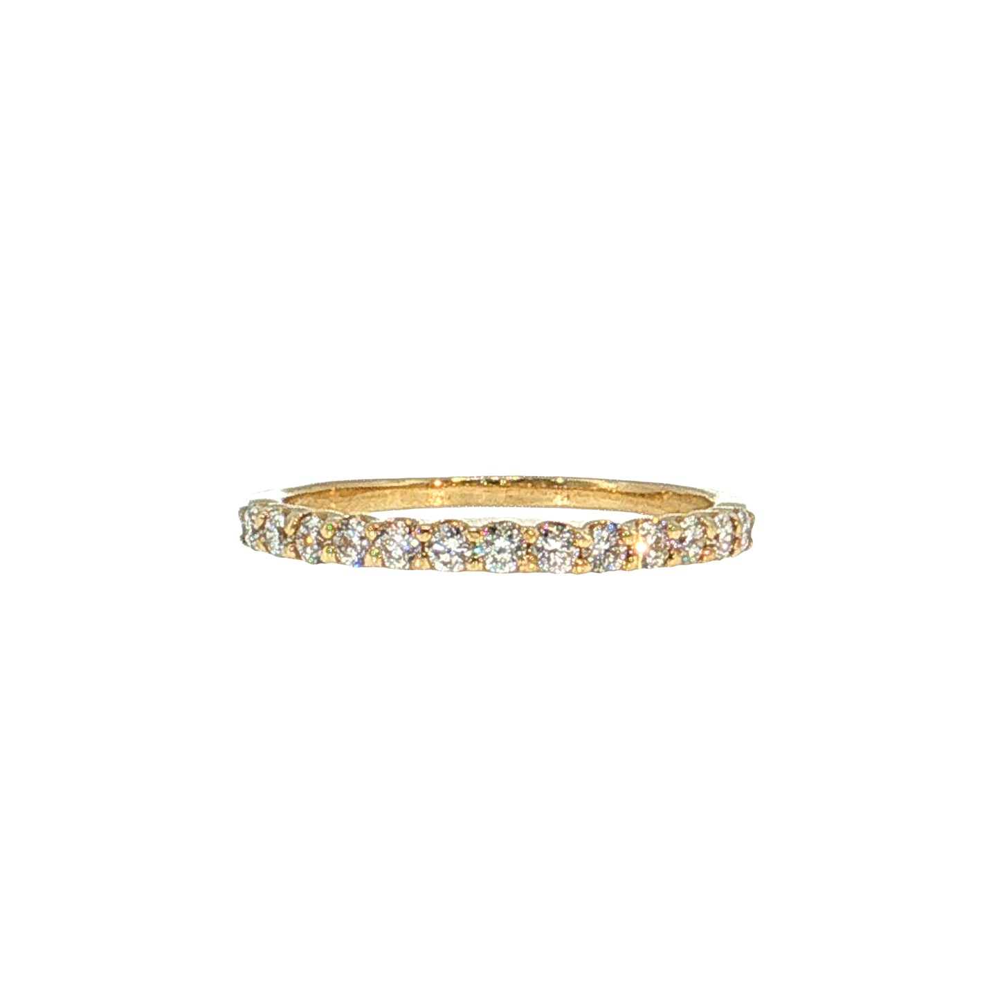 .36 Diamond Stacking Wedding Band 14k Yellow Gold