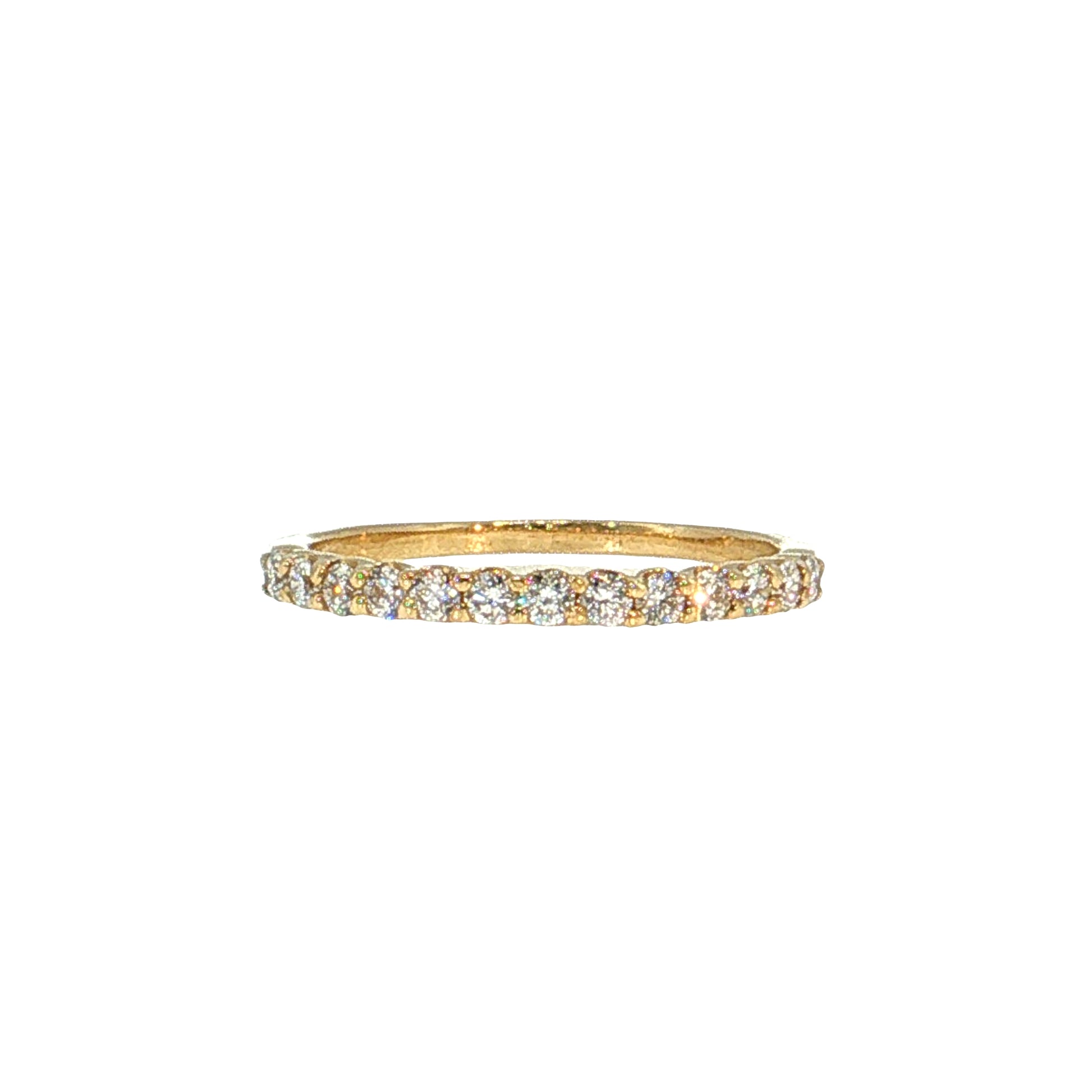 .36 Diamond Stacking Wedding Band 14k Rose Gold