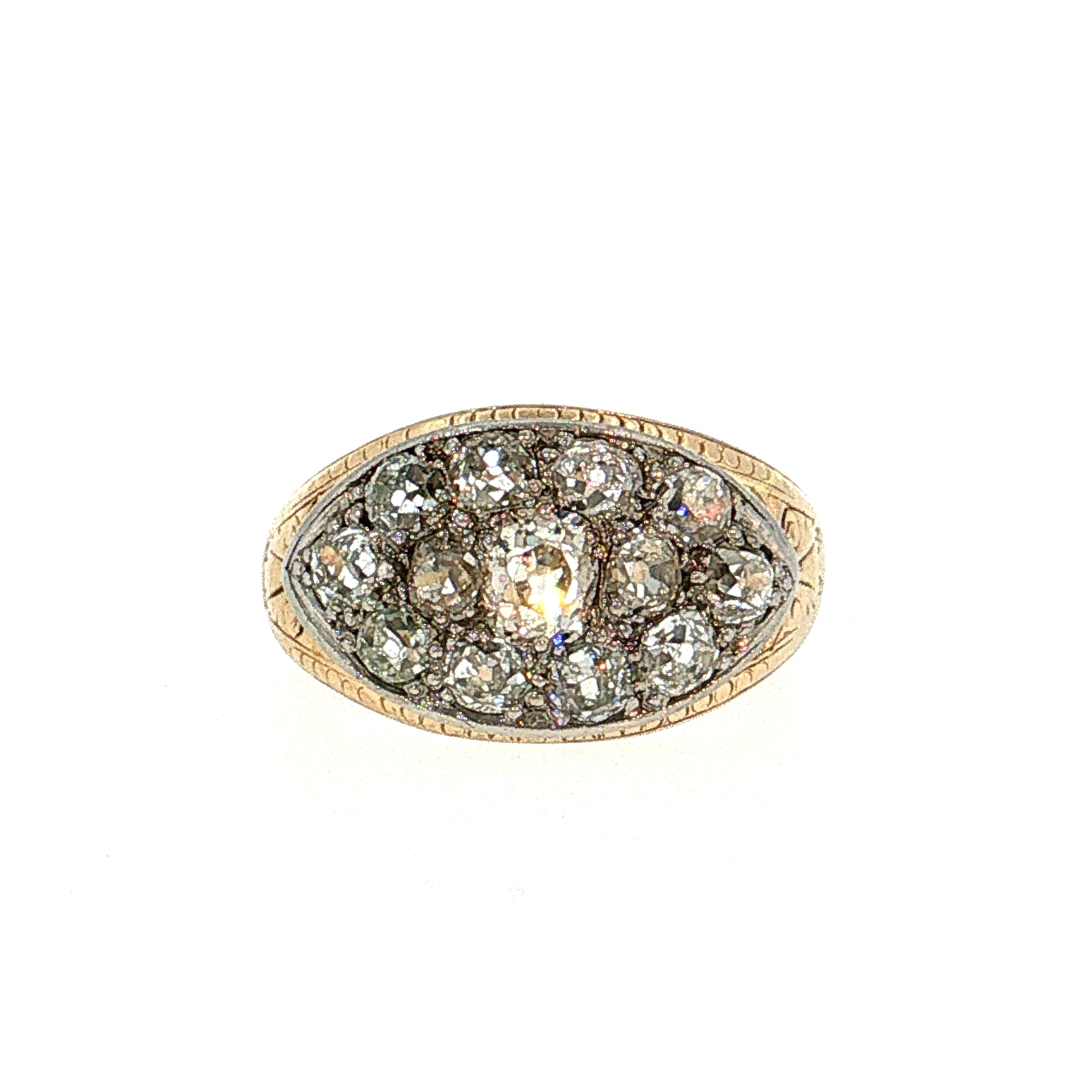 .39 Antique Art Deco Diamond Cocktail Ring 14k
