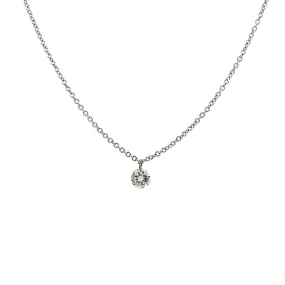 .40 Round Brilliant Diamond Pendant Necklace 18k
