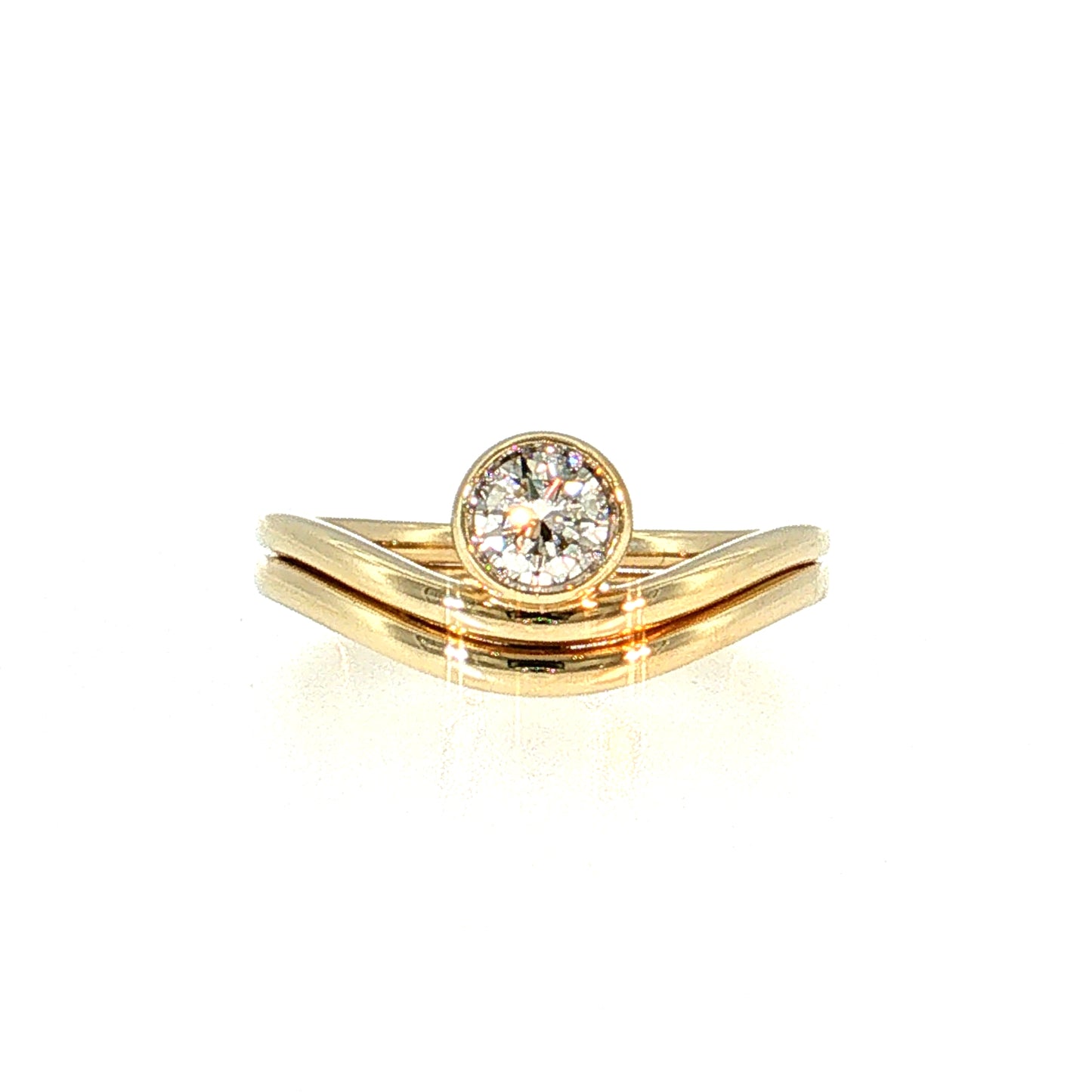 .41 Diamond Solitaire Engagement Ring 14k Yellow Gold