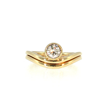 .41 Diamond Solitaire Engagement Ring 14k Yellow Gold