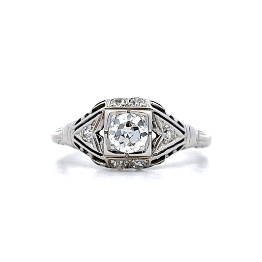.41 Old European Cut Diamond Engagement Ring in 18k