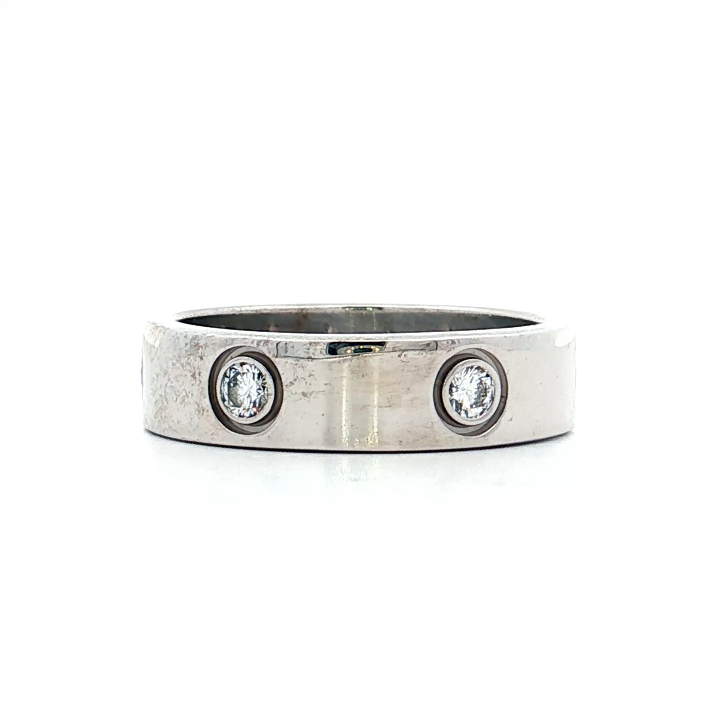 .46 Diamond Cartier Love Ring 18k White Gold