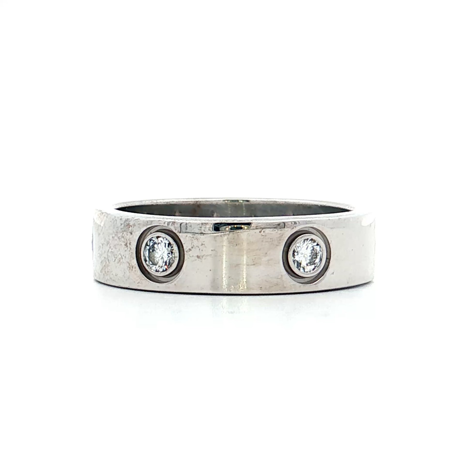 .46 Diamond Cartier Love Ring 18k White Gold
