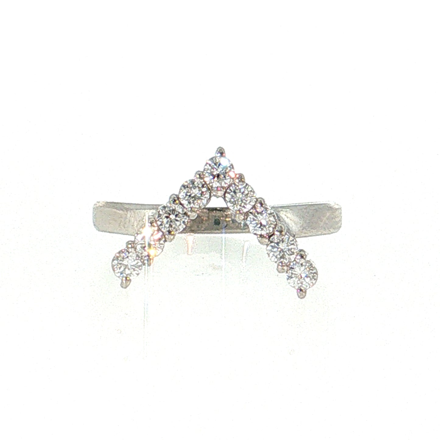 .47 Diamond Contoured Wedding Band Platinum