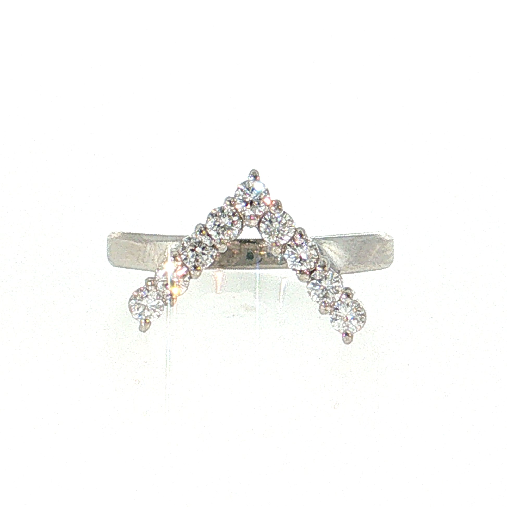 .47 Diamond Contoured Wedding Band Platinum