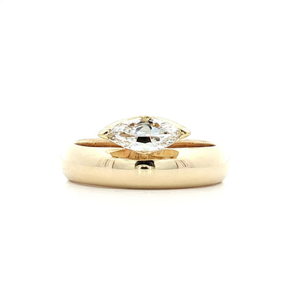 .47 Marquise Diamond Engagement Ring in 14k Yellow Gold