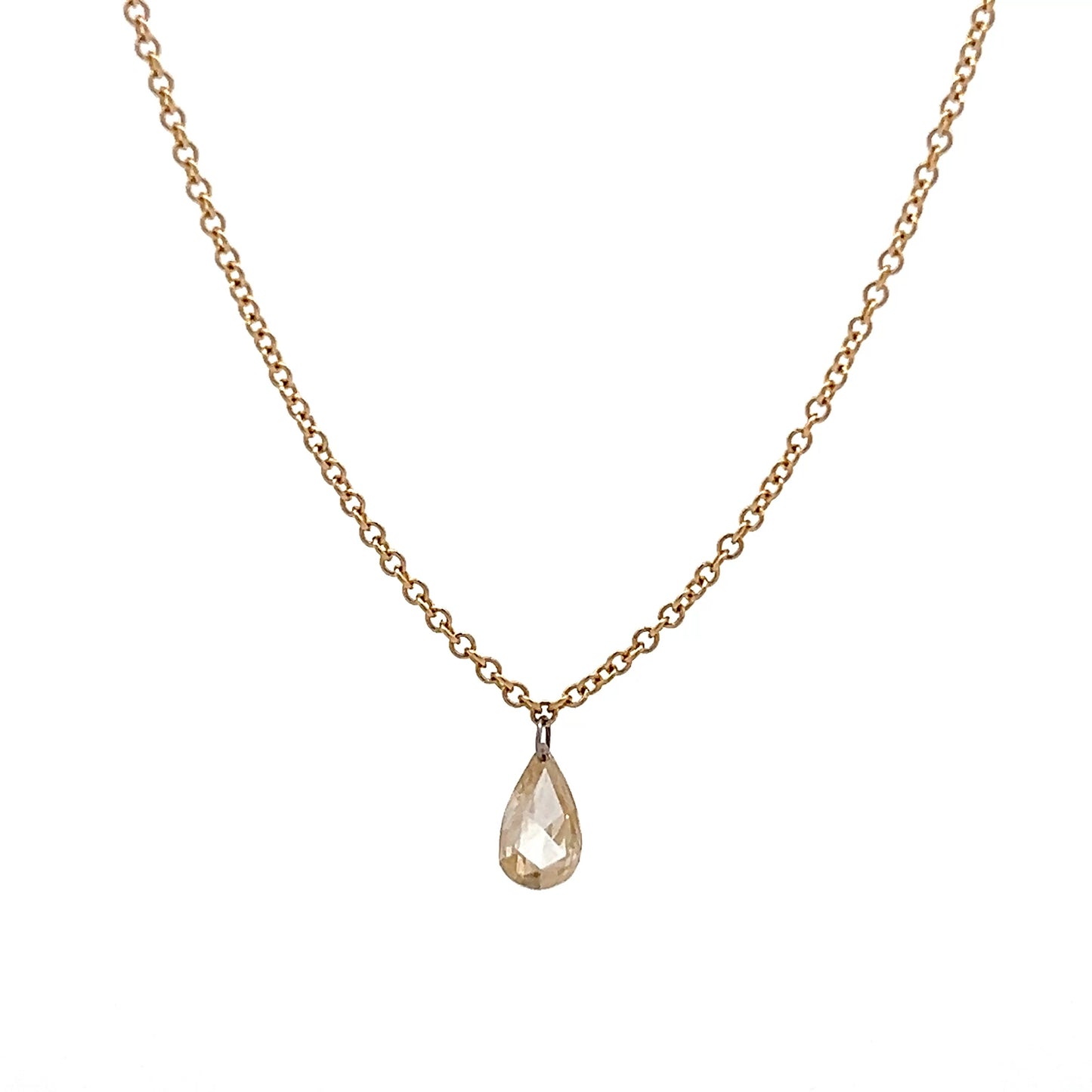 .51 Pear Cut Diamond Pendant Necklace in 18k