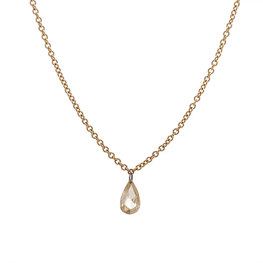 .51 Pear Cut Diamond Pendant Necklace in 18k