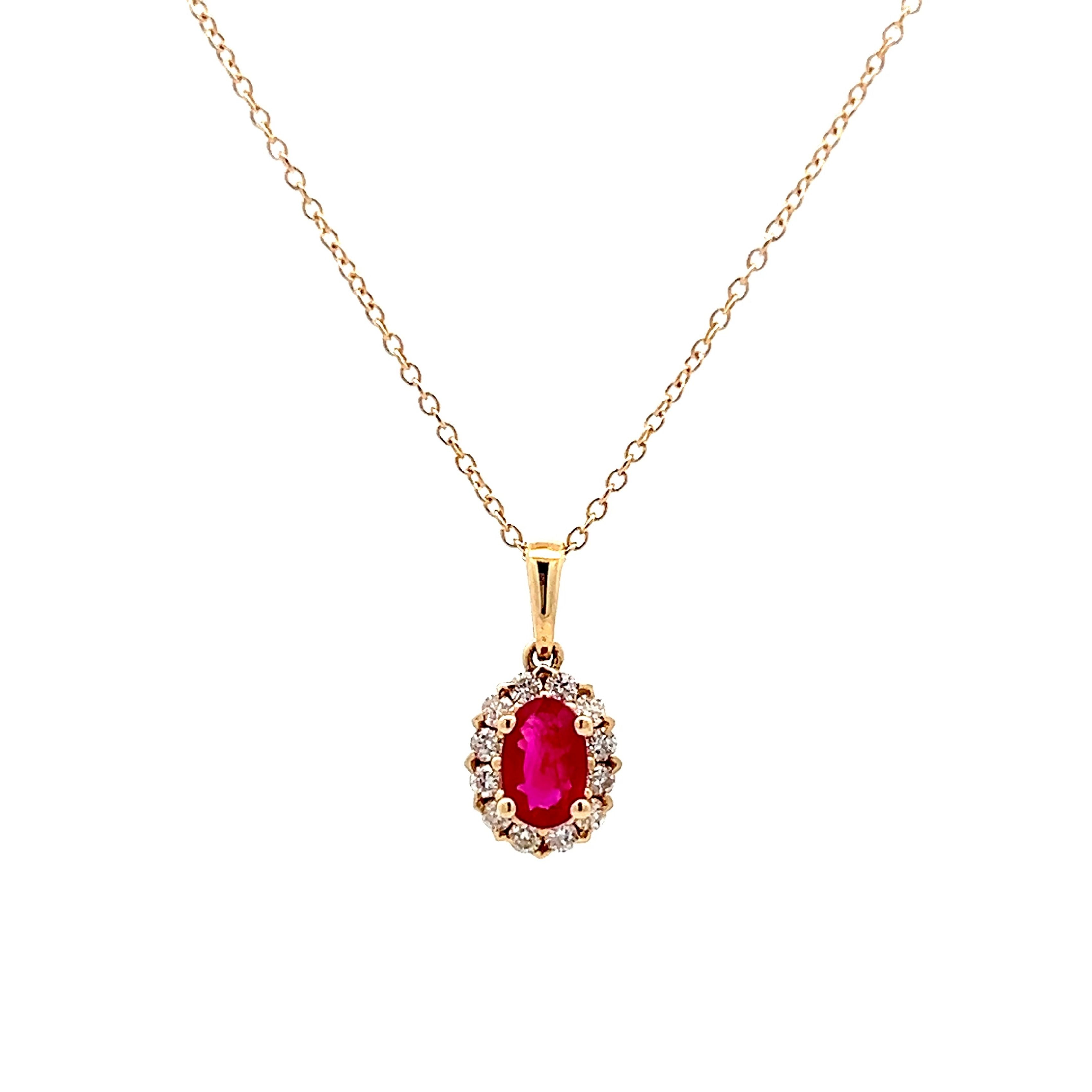 Orders 14k Gold Pendant With Ruby