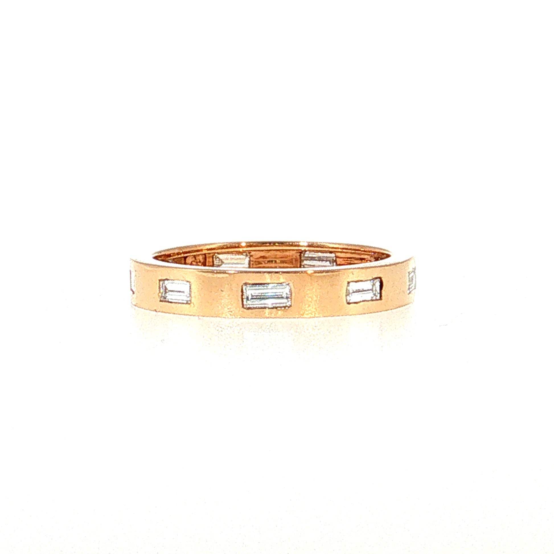 .54 Baguette Diamond Eternity Band 18k Rose Gold