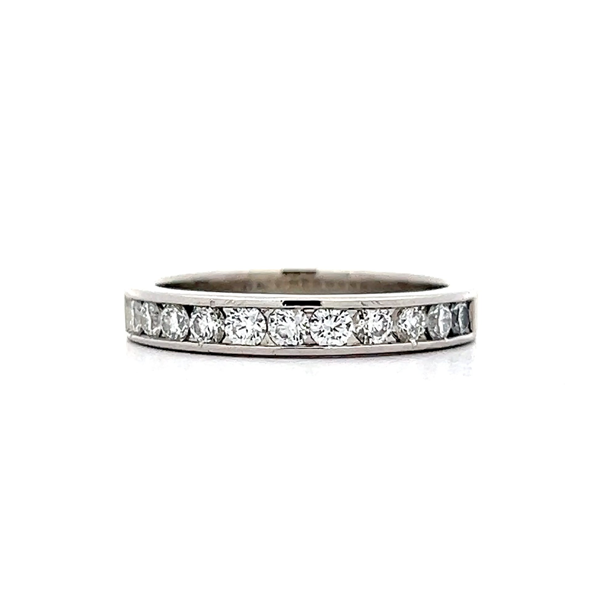 .55 Half Eternity Diamond Wedding Band in 18k