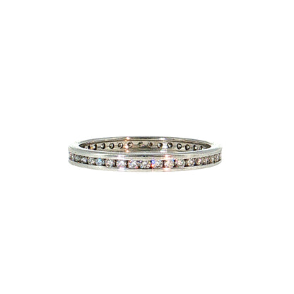 .60 Diamond Eternity Wedding Band 14K White Gold