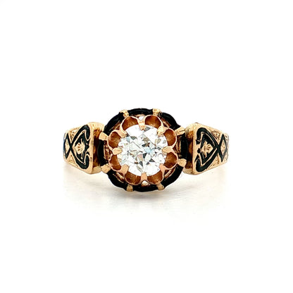 .61 Antique Victorian Diamond Engagement Ring 18k