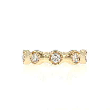 .61 Diamond Stacking Band 14k Yellow Gold