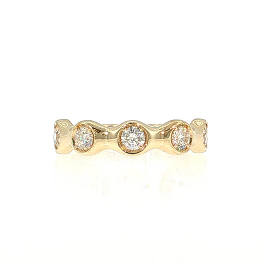 .61 Diamond Stacking Band 14k Yellow Gold