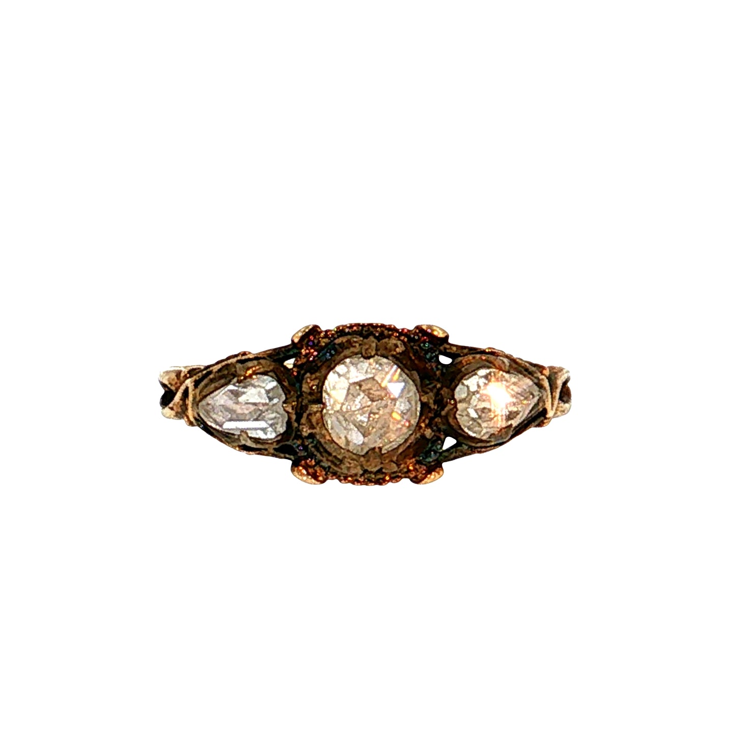 .64 Antique Georgian Diamond Engagement Ring 18K Rose Gold