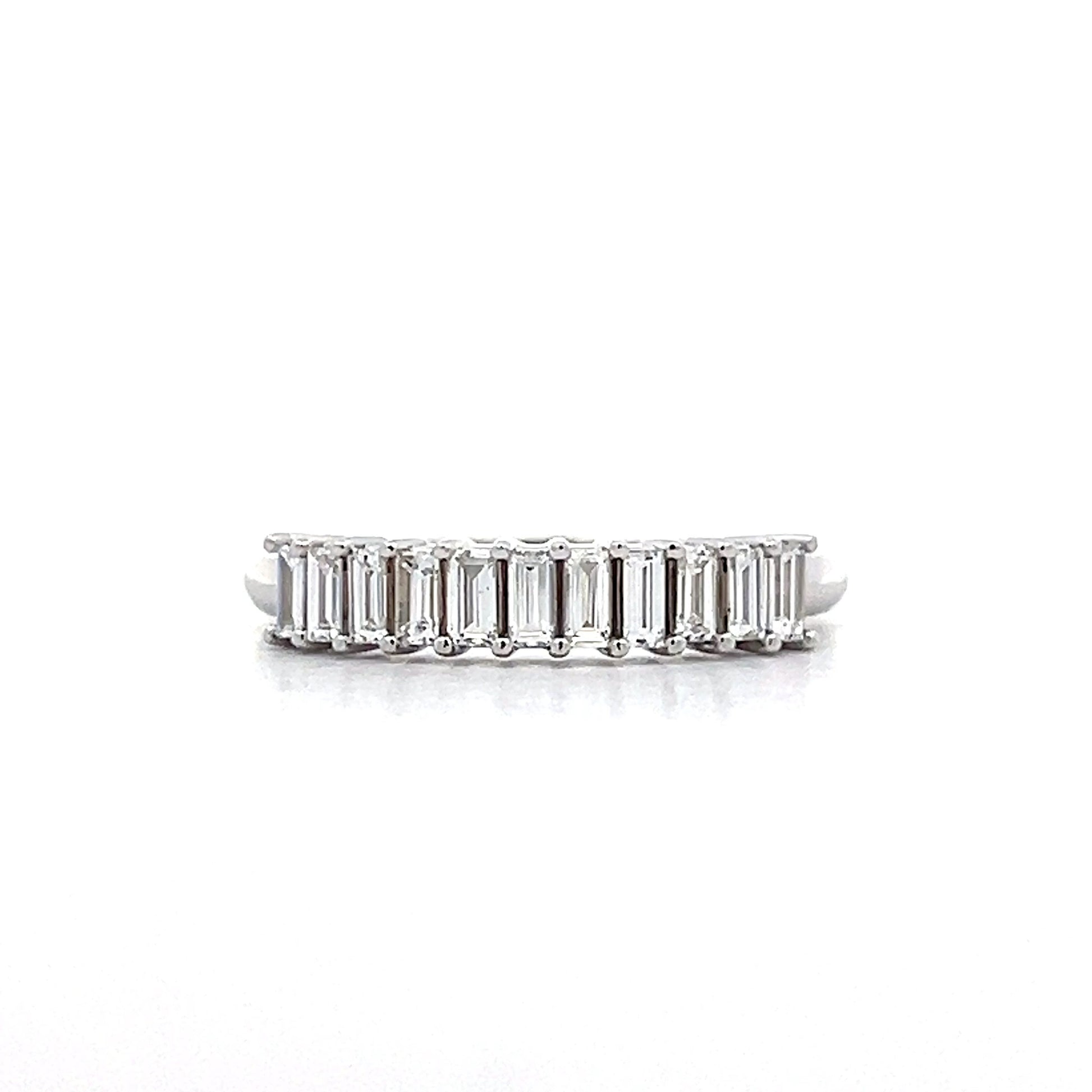.66 Baguette Cut Diamond Stacking Band in 14k