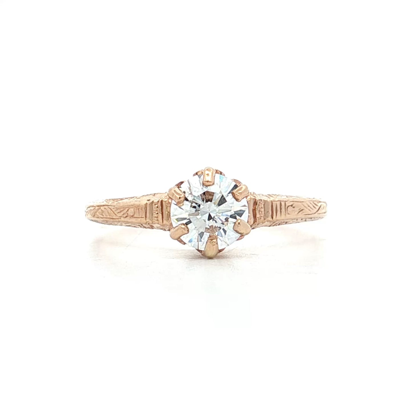 .70 Antique Victorian Euro Diamond Engagement Ring