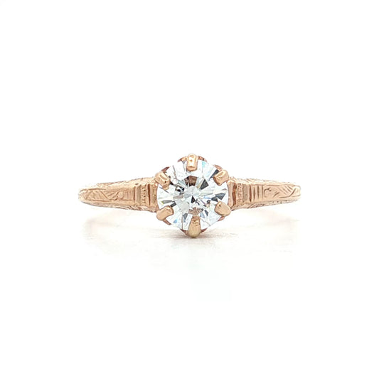 .70 Antique Victorian Euro Diamond Engagement Ring