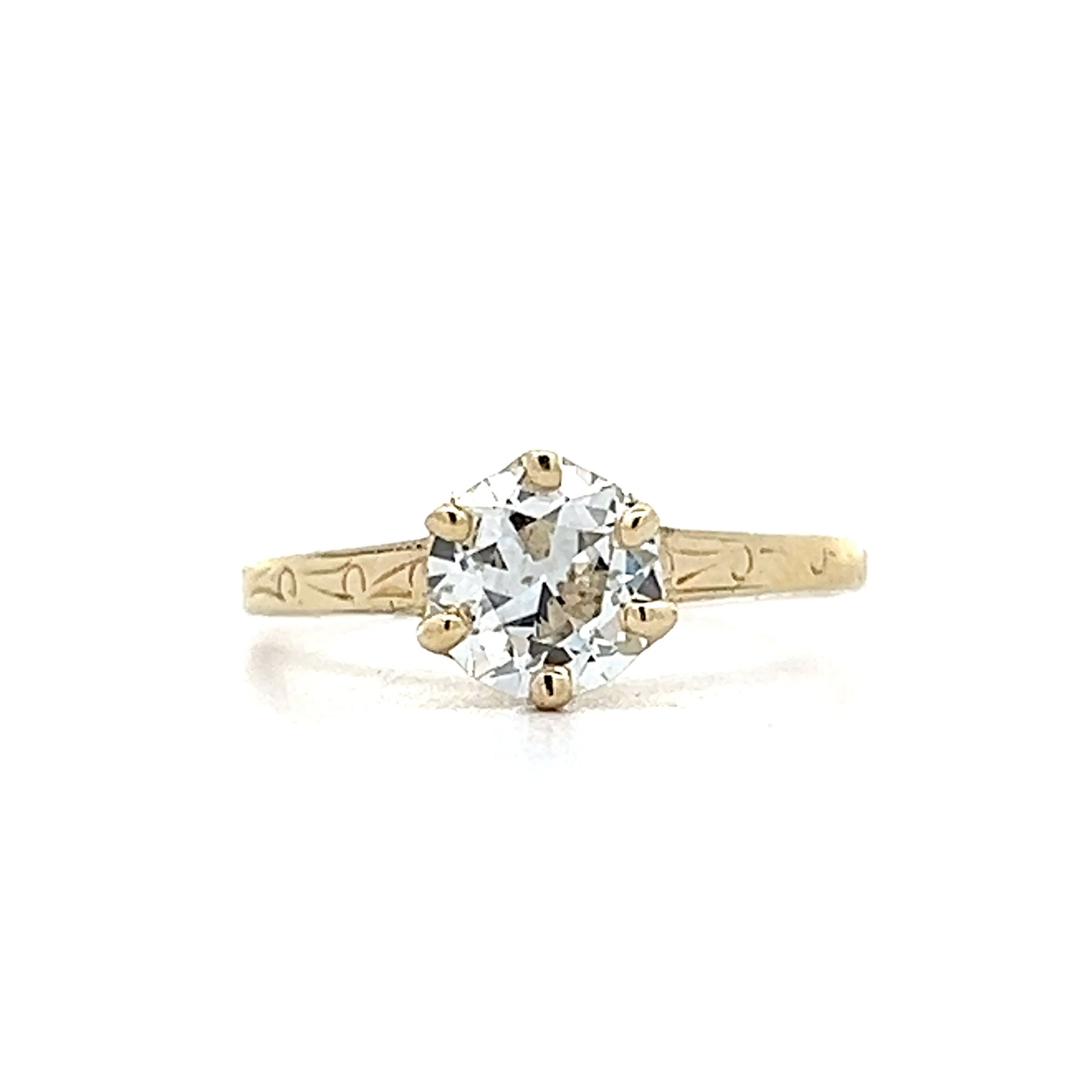 .84 Vintage Art Deco Engagement Ring in 14k