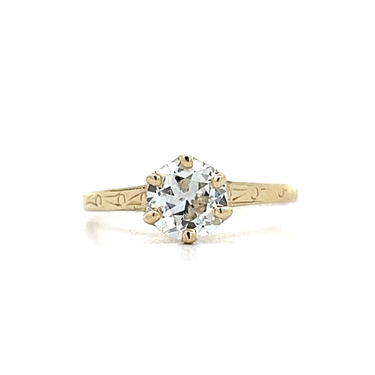 .84 Vintage Art Deco Engagement Ring in 14k