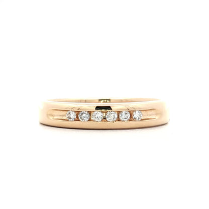 .90 Mens Diamond Wedding Band in 14k Yellow Gold