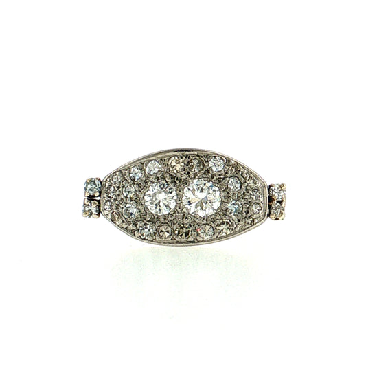 .93 Vintage Retro Diamond Cocktail Ring 14k