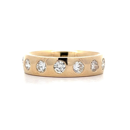 .99 Diamond Station Eternity Band in 14k Yellow Gold