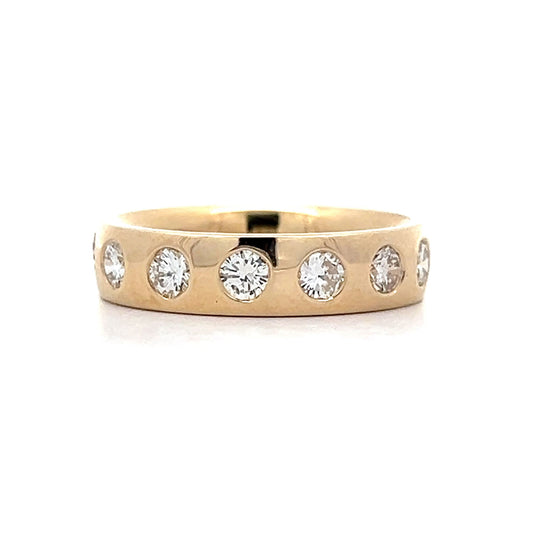 .99 Diamond Station Eternity Band in 14k Yellow Gold
