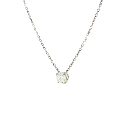 1.54 Round Brilliant Diamond Solitaire Pendant Platinum