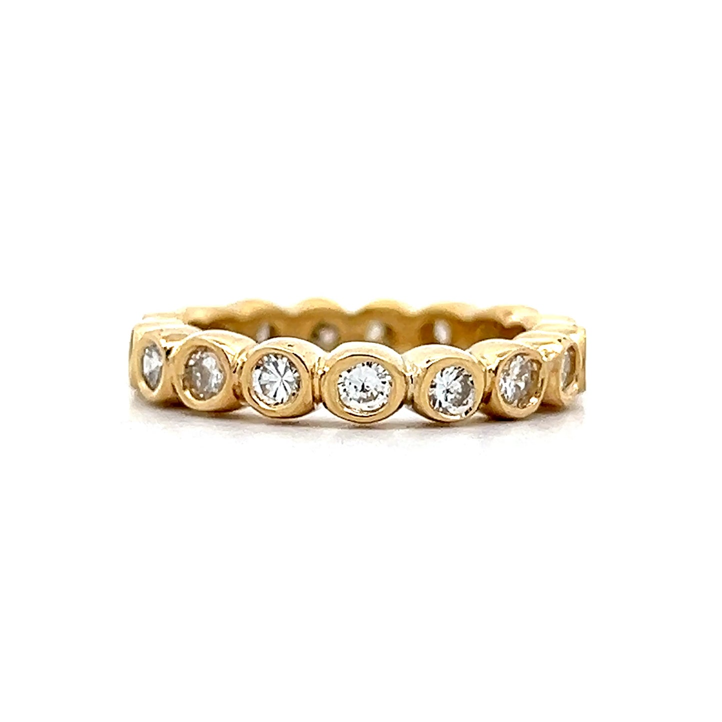 1.02 Bezel Diamond Eternity Band in 18k