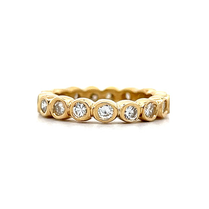 1.02 Bezel Diamond Eternity Band in 18k 