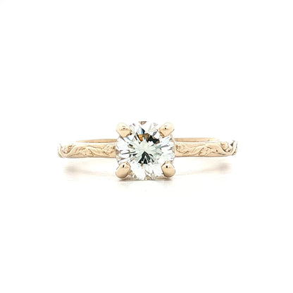 1.02 GIA Round Brilliant Diamond Engagement Ring 14k