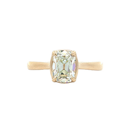 1.03 Old Mine Cushion Diamond Engagement Ring 14k