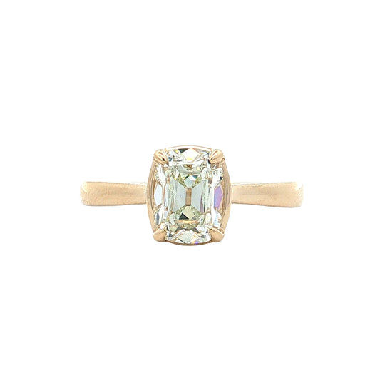 1.03 Old Mine Cushion Diamond Engagement Ring 14k