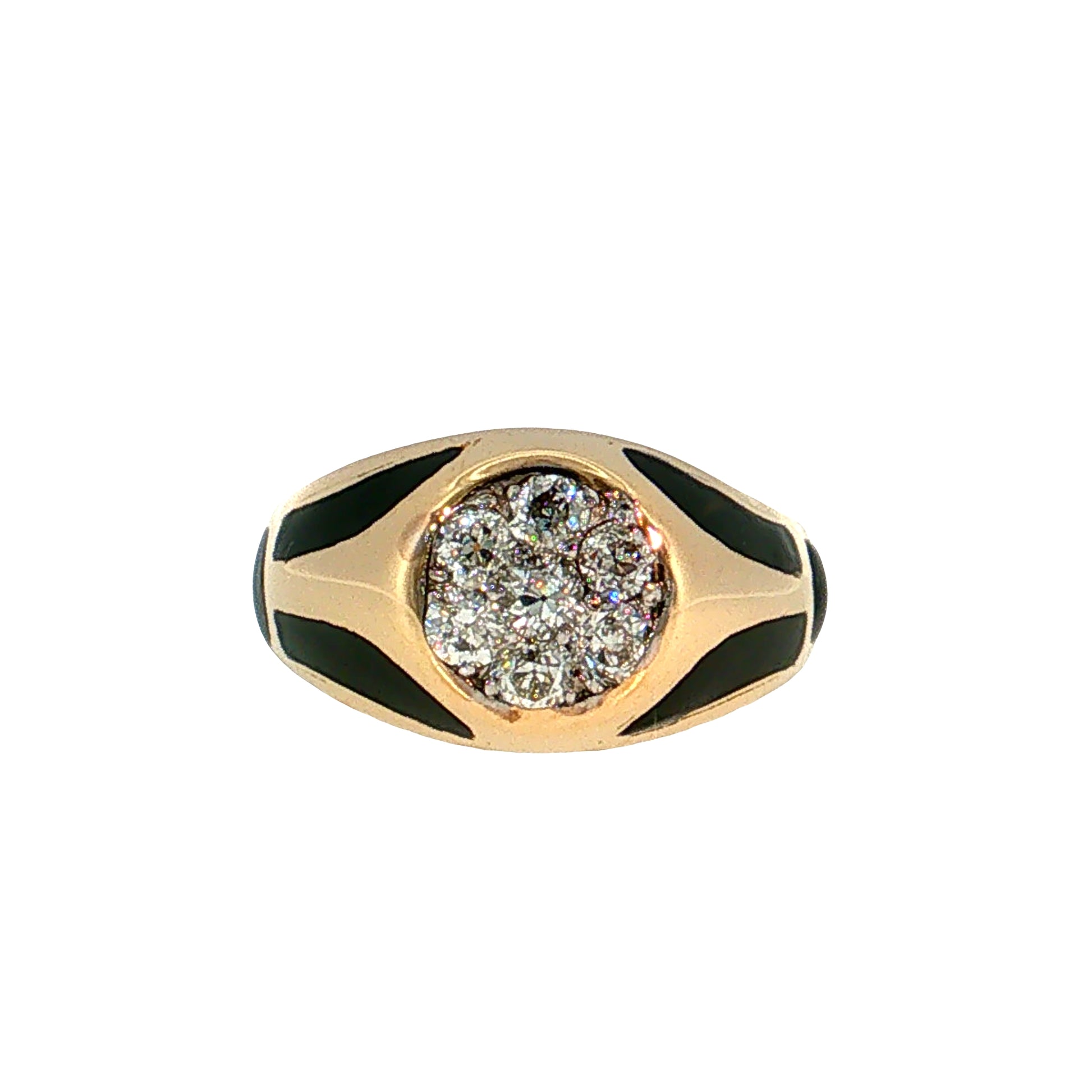 1.05 Vintage Old European Diamond Cocktail Ring 14k