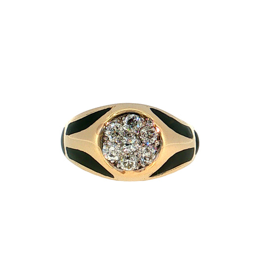 1.05 Vintage Old European Diamond Cocktail Ring 14k